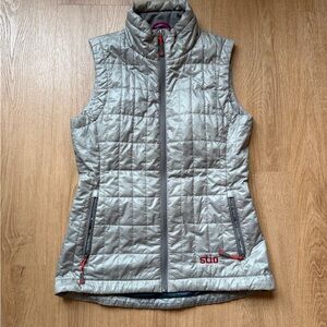 Stio Women's Silver Quilted Vest